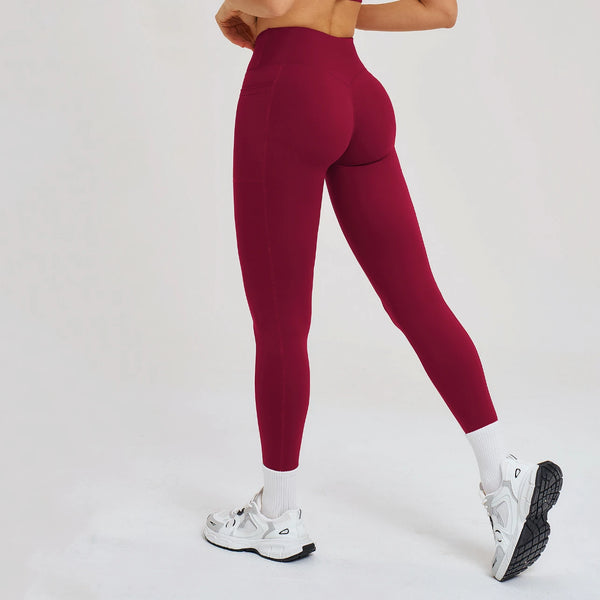 SPARK Cross High Waist Yoga Pants With Pockets For Women ZC2030