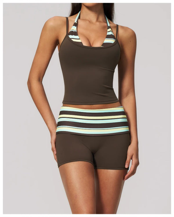 SPARK 2026 Summer New Fold Over Yoga Fitness Shorts ZC4549