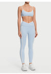 SPARK Contrast Color Spaghetti Straps Fitness Sports Bra RX6008