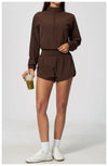 SPARK Women's Yoga Windbreaker Sun-Protective Stand-Collar Jacket ZC2136