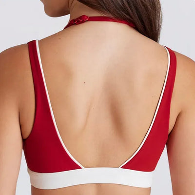 SPARK V Shape Halter Neck Sports Bra QY6534