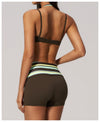 SPARK New Color-blocked Polka Dot Yoga Bra ZC4549