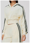 SPARK Women’s Color Block Cropped Hooded Jacket | Thick Warm Athletic & Casual Jacket ZC3005