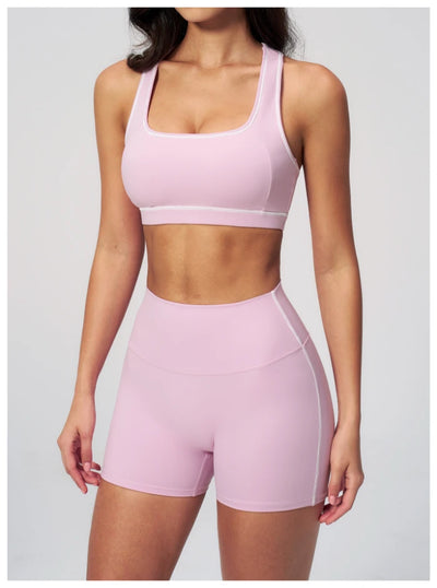 SPARK Contrast Color Brushed Yoga Bra ZC2036