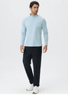 SPARK Men's Half-zip Cotton-Linen Feel Casual Workout & Running Top 61530YEL