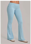 SPARK Women’s Fold-Over Waist Butt-Lifting Yoga Flare Pants TF2257