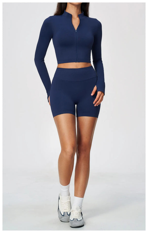 SPARK Seamless Women’s Cropped Yoga Fitness Jacket ZC5112