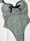 SPARK Black&White Plaid One Piece Swimsuit CHUSG251R