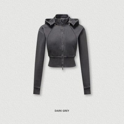 SPARK Retro Removable Hooded Jacket for Women TH25301