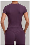 SPARK Women's Summer Fitted Short-Sleeve Yoga T-Shirt QS1369
