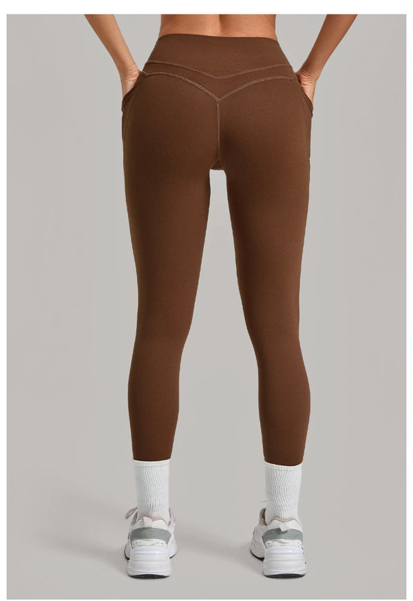 SPARK Women's Hip-lifting Yoga Leggings With Pockets QS2629