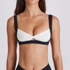 SPARK Sexy Contrast Twisted Bra With a Hole QY6538