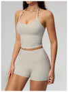 SPARK Women's Halter Neck Tie-Up Yoga Tank Top ZC5560