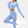 SPARK Seamless Long Sleeve Yoga Fitness Two Piece Set YB1870