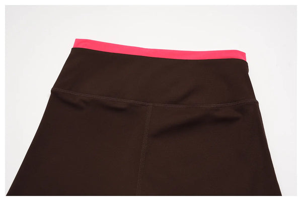 SPARK New Color-Block Cross Waist Yoga Athletic Shorts ZC2578