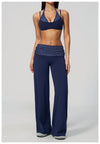 SPARK Retro Polka Dot Fold-Over Yoga Pants ZC4549