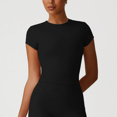 SPARK Tops Round Neck Short Sleeve Yoga Clothes YG2526