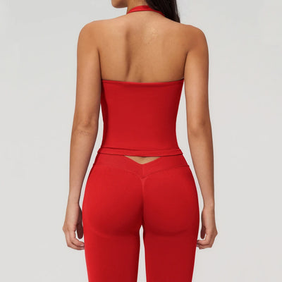 SPARK Seamless New Halter-Neck Yoga Tank Top ZC7790