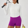 SPARK Yoga Jacket Stand Collar Tops For Women YEL52567