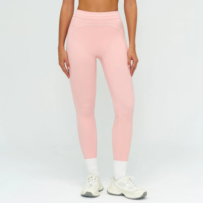 SPARK Contrast Color Sanded Folded High Waist Leggings ZC7028