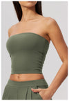 SPARK Women's Strapless Sexy Open-Back Yoga Tube Top ZC8793