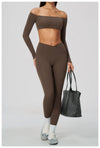 SPARK Women's Naked-Feel Cross Waist Yoga Leggings ZC2588