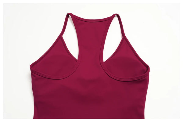 SPARK Women's Spaghetti Strap Halter Racerback Yoga Tank Top ZC5558