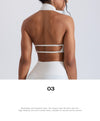 SPARK High Collar Halter Neck Shockproof Yoga Fitness Bra CY3509