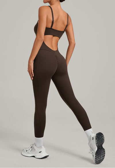 SPARK Women’s Versatile Yoga Jumpsuit with Side Pockets TF80663