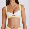 SPARK Sexy Contrast Twisted Bra With a Hole QY6538