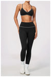 SPARK Women's Color-Block V-neck Halter Yoga Bra ZC9615