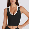 SPARK V-shaped Polo Collar Running Pilates Fitness Vest QY6537