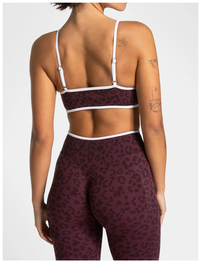 SPARK Seamless Leopard-print Yoga Fitness Bra RXW3006-2