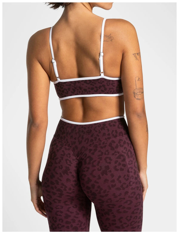SPARK Seamless Leopard-print Yoga Fitness Bra RXW3006-2