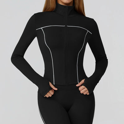 SPARK Contrast Color Slim Yoga Jacket ZC2036
