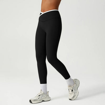 SPARK Nude Tight Cross High Waist Yoga Pants YG2536