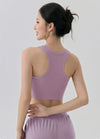 SPARK Women's Ribbed High Neck Yoga Vest DS116245