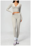 SPARK Women's Slim-Fit Long-Sleeve Yoga Top ZC4208