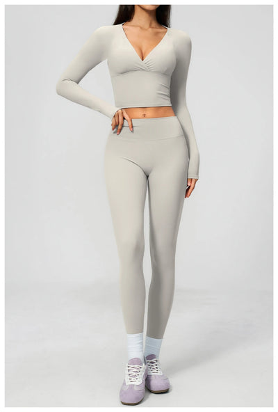 SPARK Women's Slim-Fit Long-Sleeve Yoga Top ZC4208