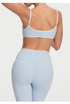 SPARK Contrast Color Spaghetti Straps Fitness Sports Bra RX6008