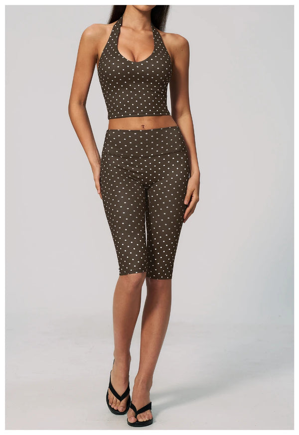 SPARK New Polka Dot Yoga Set For Women ZC4551-1