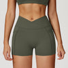 SPARK Cross High Waist Shorts for Women ZC2030
