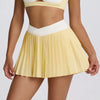 SPARK Casual V-shaped Waist Band Pleated Tennis Skirt QY6538