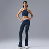 SPARK Contrast Color Yoga Flared Pants DQ25092