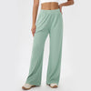 SPARK Women's Waffle Solid Color Wide Leg Pants YEL52569
