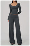 SPARK Women's Long-Sleeve High Stretch Slim-Fit Yoga Top ZC9599