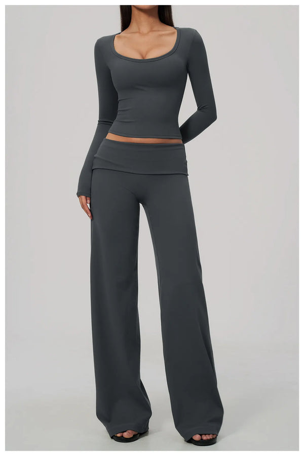 SPARK Women's Long-Sleeve High Stretch Slim-Fit Yoga Top ZC9599