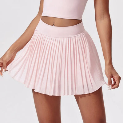 SPARK Elastic High Waist Slim With Pockets Tennis Skirt CY5227