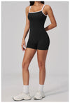 SPARK Women's Square Neck Backless Yoga Fitness Bodysuit ZC2134-2