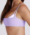 SPARK Contrast White Stripe Fake Two-Piece Twist Sports Bra QY6549